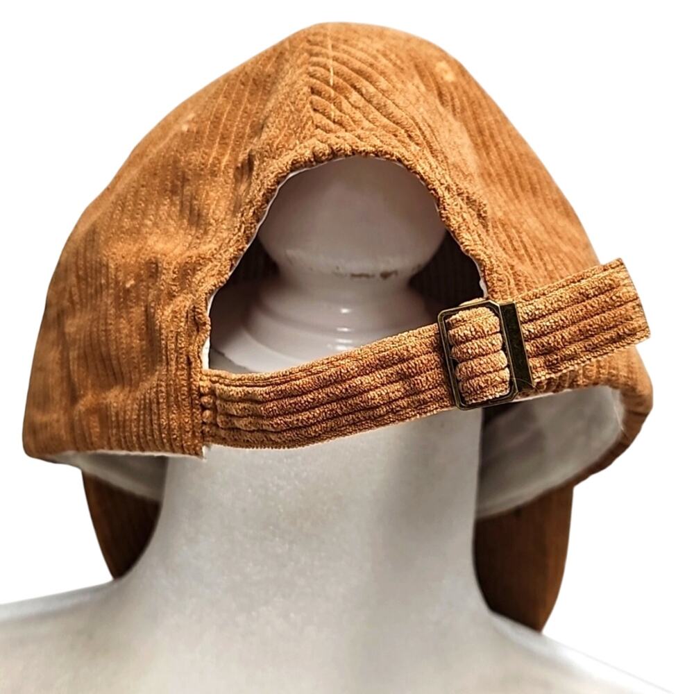 Unbranded Brown Corduroy Adjustable w/Air Holes Baseball Style Cap OSFM - Picture 3 of 5